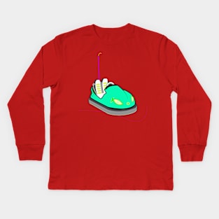 green car Kids Long Sleeve T-Shirt